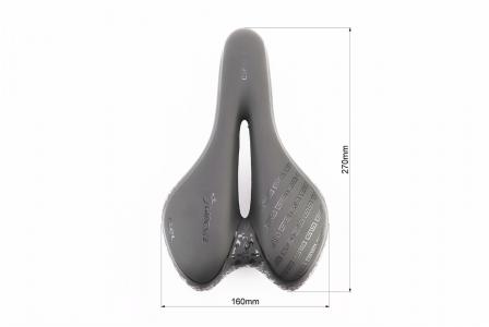 Сидіння до велосипеда MTB 270x160 мм, чорне GEL PRC