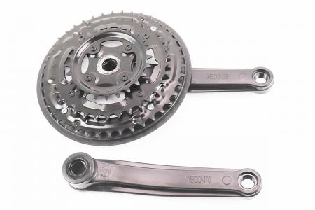 Шатуни до велосипеда квадрат 170 мм 42/34/24T MTB Neco NSP-3001