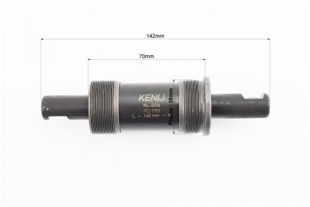 Картридж-каретка до велосипеда KL-07A 70x142 мм під клин KENLI
