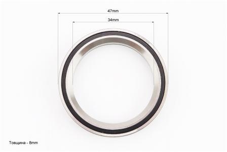 Підшипник керма до велосипеда MTB ACB-47 (47×34×7 45°) 2RS, Neco