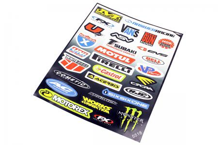 Наклейки Motorsport набір 30 шт на планшеті 25x21 PRC