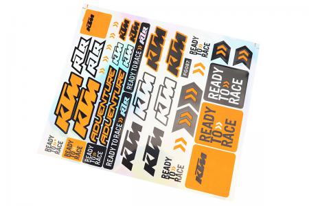 Наклейки до мотоцикла KTM набір 34 шт FG-087 (25x30 см) PRC
