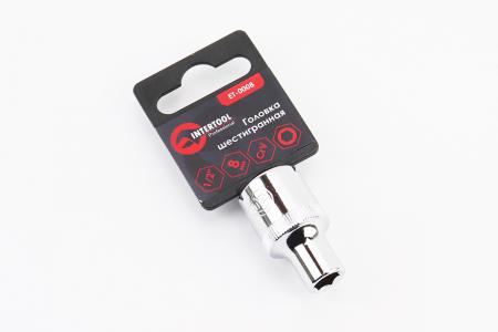 Насадка торцева 6-гранна 1/2" 8 мм 38 мм INTERTOOL ET-0008