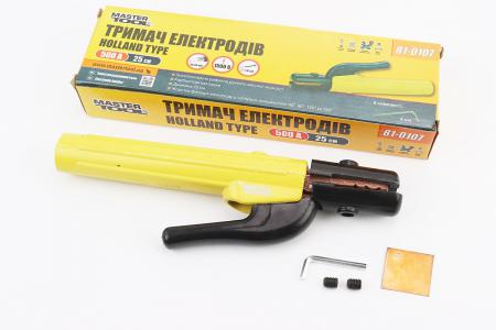 Тримач електродів до ручного зварювання Holland type 500А 25 см MASTERTOOL