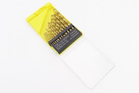 Набір свердел по металу 13 шт (2–8 мм) HSS TiN 11-0413 MASTERTOOL