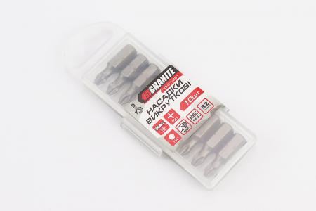 Біта PH1 25 мм 1/4" до шуруповерта, 10 шт, GRANITE