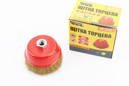 Щітка торцева до болгарки 100 мм M14 MASTERTOOL (19-7110)
