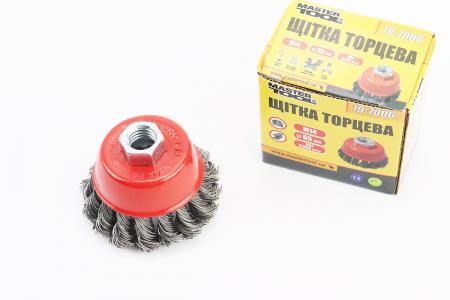 Щітка торцева до болгарки M14 D-65 мм MASTERTOOL