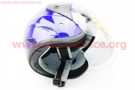Шлем открытый HF-200 M-СИНИЙ