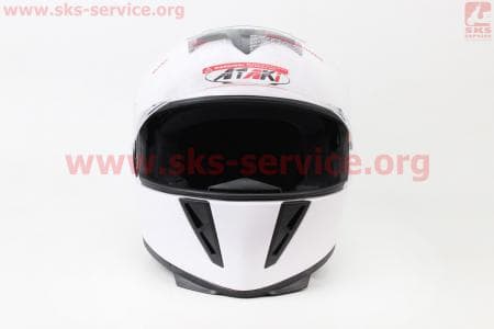 Шлем закрытый FF311 Solid M - БЕЛЫЙ глянец