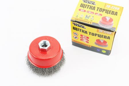 Щітка торцева до болгарки D-85 мм M14 MASTERTOOL 19-7208