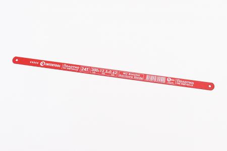 Полотно для ножівки по металу 300x12,5x0,62 мм, 24T, M2 Bimetal HT-3021 INTERTOOL