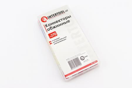 Контакти обжимні 270 шт ізольовані до електропроводки TC-9011 INTERTOOL