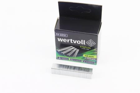 Скоби до степлера 12 мм Type 140 (R140), 1000 шт, Wertvoll