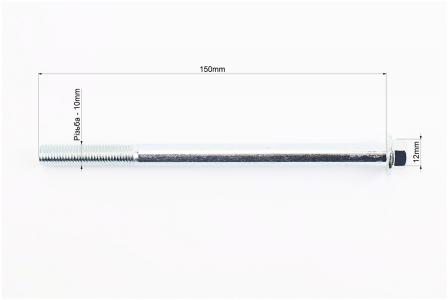 Вісь переднього колеса до скутера Suzuki LET'S I/II/III d10mm L150mm FENGRI