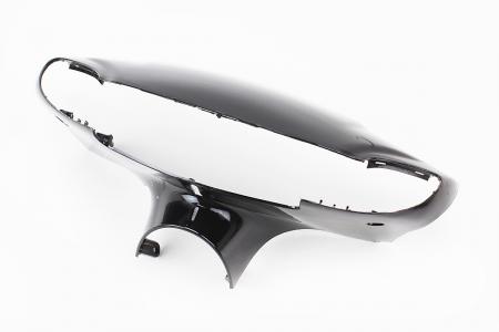 Передній пластиковий кожух керма (голова) до скутера Yamaha JOG SA-16, чорний PRC