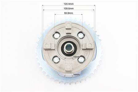 Демпферна панель із зіркою 428-41T в зборі до квадроцикла Loncin JL200-68A FENGRI