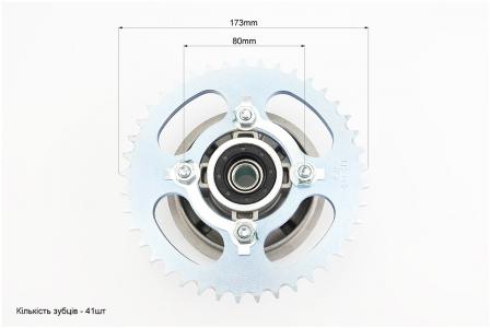 Демпферна панель із зіркою 428-41T в зборі до квадроцикла Loncin JL200-68A FENGRI