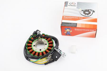 Статор магнето до мотоцикла Loncin JL200-68A (18 котушок, 5 проводів) FENGRI