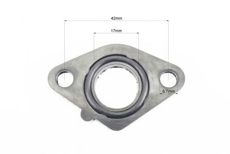 Прокладка патрубка карбюратора до скутера Honda AF18/AF27 d-18mm з манжетою, ZHENGHE