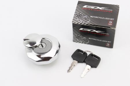 Кришка бензобака кругла з ключем до мотоцикла GXmotor