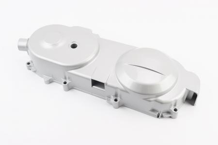 Кришка варіатора до скутера 50-100 см³ коротка 10" (40 см) срібляста ZHENGHE (без втулки бендікса)