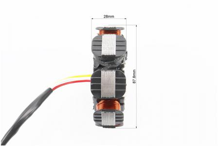 Статор магнето до скутера 50-100сс 4T (8 котушок, роз'єм мама 2+2) висота 28 мм, тип 1 ZHENGHE