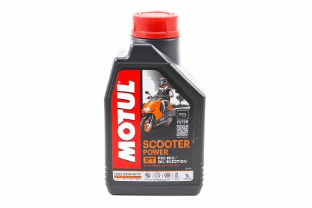 Олія 2T синтетична до скутера Scooter Power SYNTHETIC 100% 1L MOTUL