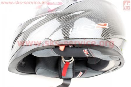 Шлем закрытый + откидные очки, подкачка FF385 CT2 Solid КАРБОНОВЫЙ(100%) XL - ЧЕРНЫЙ