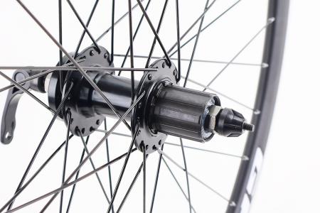 Заднє велосипедне колесо 29" V/Disk-brake, обід крапля, втулка 14Gx36H під касету 8-9шв, ексцентрик PRC