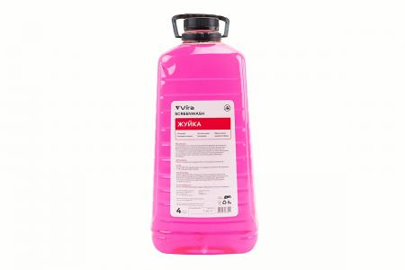 Рідина для очищення скла до автомобіля літня 4L "Жуйка" Vira
