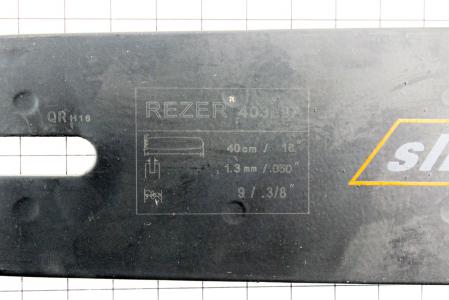Направляюча шина 16" 1,3 мм 3/8" 56-57 зубців L45 см до бензопили REZER