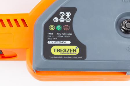 Акумуляторна пила TRESZER TRASZER 12" (4Ah до бензопили, ланцюг 1/4" 66 зв.)