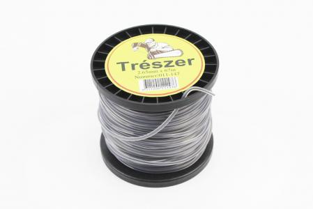 Ліска тримерна TRESZER 2,7 мм 67 м, квадрат, двокомпонентна — до тримерів