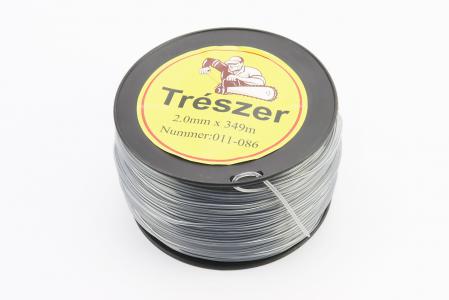 Лісочка до тримера тріммера 2,0 мм, 340 м, квадрат, двокомпонентна TRESZER