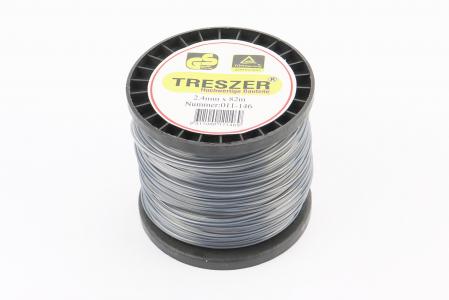 Ліска до тримера TRESZER 2,4 мм, 82 м, квадратна, двокомпонентна