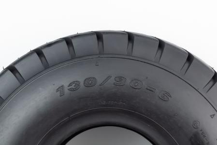 Шина 130/90-6 безкамерна дорожня SJ-799 до скутера/мопеда DELI