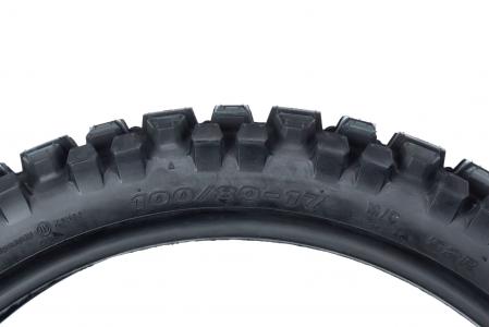 Шина 100/80-17 безкамерна шипована CROSS SB-107 для мототехніки, DELI