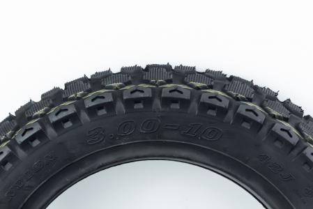 Шина для мото/скутера 3,00-10 безкамерна шипована Mototech CROSS 518
