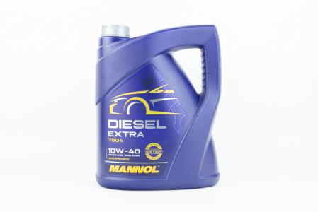 Моторне масло 4T 10W-40 напівсинтетичне до дизельних двигунів MANNOL DIESEL EXTRA, 5 л
