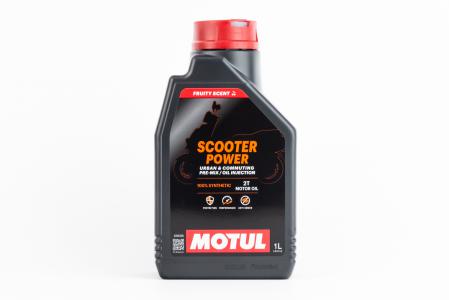 Мастило моторне 2T синтетичне MOTUL SCOOTER POWER FD, 1 л (для мототехніки і скутерів)