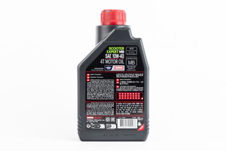 Моторна олива 4T 10W-40 напівсинтетична до скутера MOTUL SCOOTER EXPERT MB, 1 л