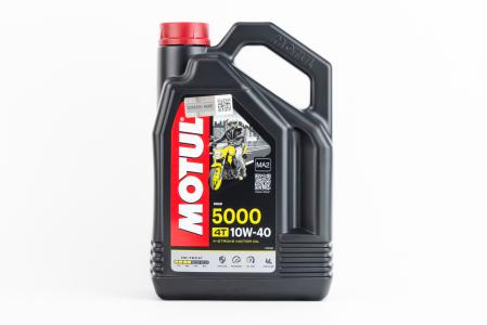 Моторне мастило MOTUL 5000 10W-40 4L, напівсинтетичне (4T, MA2)