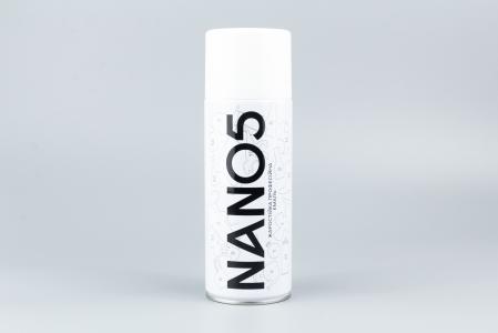 Термостійка емаль-фарба аерозоль, срібляста, 400 мл NANO5