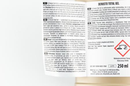 Перетворювач іржі (гель) K2 DERUSTO TOTAL GEL, 250 мл