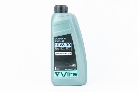 Моторна олива 4T 10W-30 напівсинтетична Vira до садової техніки та генераторів, 1 л (GARDEN A3/B4 SL/CF)