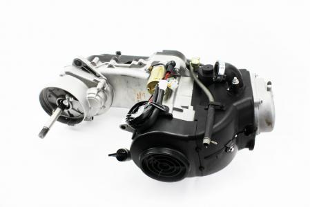 Двигун скутерний в зборі 4T 80 см³ (короткий варіатор, довгий вал) TMMP