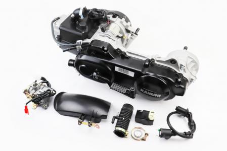 Двигун скутерний 4T 80 куб. в зборі (довгий варіатор, довгий вал) Mototech