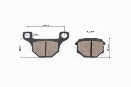 Тормозные колодки (дисковые) 80/KMX 125/KDX 125/KX 80/KXF 250; HYOSUNG SD50; DAELIM-ET 250; CECTEK-500 к-кт до скутера Suzuki AD50; KAWASAKI- AH