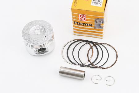 Поршень комплект 125 cc 52,4 мм +0,25 (палець 15 мм), жовта коробка до скутера 125-150сс 4Т